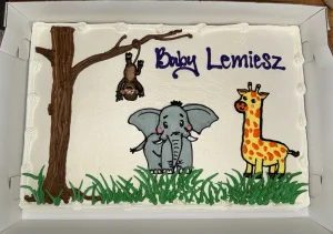 Baby circus cake